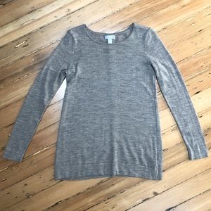 Kenar 100% Merino Wool Women’s Crewneck Reverse Button Sweater
